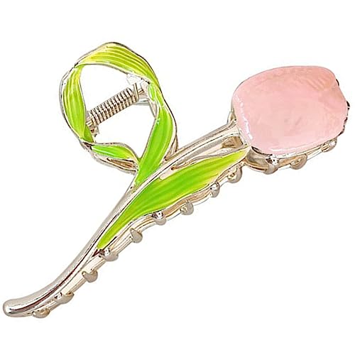 PAMINGONO Tulpen-haarclip Für Frauen Metall-klaue Haarspange Rutschfest Und Langlebig Für Hochzeiten Und Alltagsmode Für Einen Eleganten Look Und Praktischen Halt von PAMINGONO