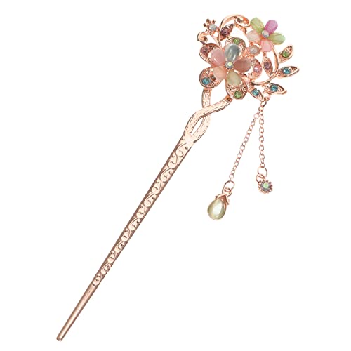 PAMINGONO Blumen Haarnadeln Vintage Chinesische Haarnadeln Dekorative Damen Antike Haarspangen Chignon Bunt Farbe von PAMINGONO