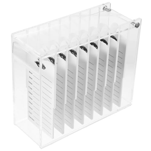 PAMINGONO Wimpern Aufbewahrungsbox Transparente Multi-Layer Kosmetik Organizer Für Falsche Wimpern Für Und Alltag Staubdicht Und Leicht Zu Reinigen von PAMINGONO