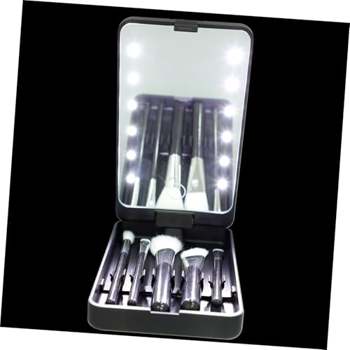 PAMINGONO Wimpernetui-organizer Aus Hochwertigem Kunststoff Wimpernbox Mit Make-up-spiegel Und Led-licht Wimpernhalter-design Zum Aufbewahren Und Schützen von PAMINGONO