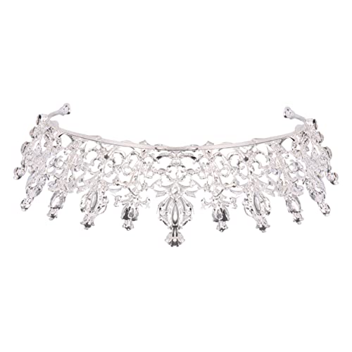 PAMINGONO Elegante Krone Mit Strasssteinen Aus Legierung Kopfschmuck Für Hochzeiten Geburtstage Abschlussbälle Und Mehr von PAMINGONO