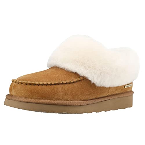 PAMIR Damen-Mokassin-Stiefel, echtes Wildleder, Shearling, Knöchel, Memory-Schaum, für drinnen und draußen, Kastanie, 40 EU PAMIR Damen-Mokassin-Stiefel, echtes Wildleder, Shearling, Knöchel, Memory-Schaum, für drinnen und draußen, Kastanie, 40 EU von PAMIR