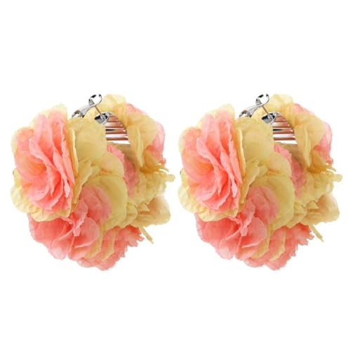 PAMTIER Blumen Ohrringe für Frauen Edelstahl Groß Silber Reifen Leichtgewicht Statement Boho Beach Farbig Schmuck Orange von PAMTIER