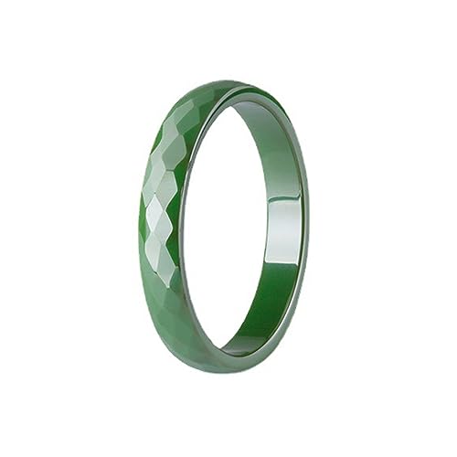 PAMTIER Damen 2mm Verlobung Diamant Geformt Keramik Ring Grün Größe 60 (19.1) von PAMTIER