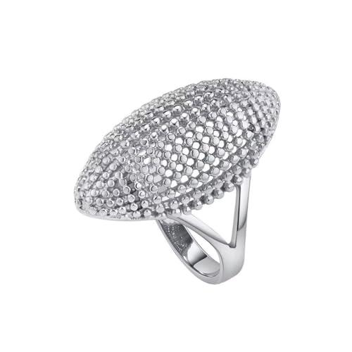 PAMTIER Damen Edelstahl Klassischer Retro Trend Persönlichkeit Raffinierter Ring Silber Größe 52 (16.6) von PAMTIER