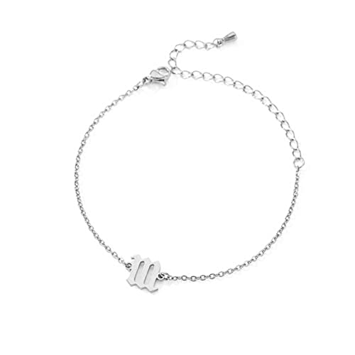 PAMTIER Engel Zahl 111 Armband Damen Edelstahl Verstellbare Kette Glied Zierlich Einfach Numerologie Schmuck Silber von PAMTIER