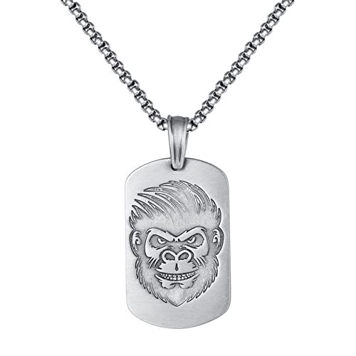 PAMTIER Herren Damen Halskette Rostfreier Stahl Schmuck 12 chinesische Sternzeichen Anhänger Halskette Kette Geburtstagsgeschenk AFFE PAMTIER Herren Damen Halskette Rostfreier Stahl Schmuck 12 chinesische Sternzeichen Anhänger Halskette Kette Geburtstagsgeschenk AFFE von PAMTIER