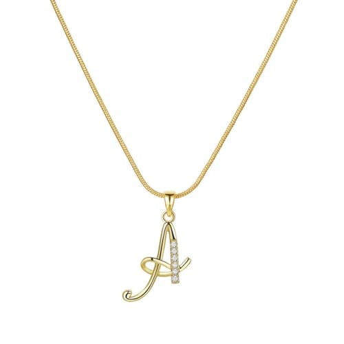 PAMTIER Initial Buchstabe Halsketten für Frauen A-Z Gold Plated Edelstahl Zirkonia Klein Personalisiert Statement Zartes Alphabet Charm Elegant Name Zierlich Anhänger Schmuck Gold Brief A PAMTIER Initial Buchstabe Halsketten für Frauen A-Z Gold Plated Edelstahl Zirkonia Klein Personalisiert Statement Zartes Alphabet Charm Elegant Name Zierlich Anhänger Schmuck Gold Brief A von PAMTIER