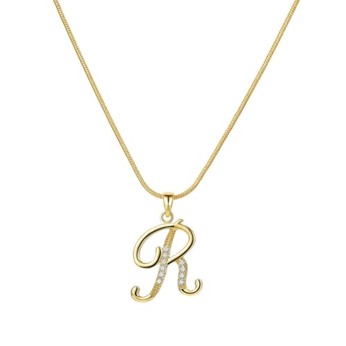 PAMTIER Initial Buchstabe Halsketten für Frauen A-Z Gold Plated Edelstahl Zirkonia Klein Personalisiert Statement Zartes Alphabet Charm Elegant Name Zierlich Anhänger Schmuck Gold Brief R PAMTIER Initial Buchstabe Halsketten für Frauen A-Z Gold Plated Edelstahl Zirkonia Klein Personalisiert Statement Zartes Alphabet Charm Elegant Name Zierlich Anhänger Schmuck Gold Brief R von PAMTIER