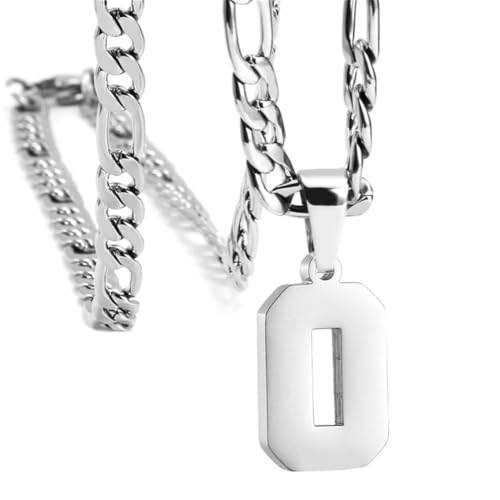 PAMTIER Unisex Edelstahl Klassisch Einfaches Personalisiertes Sportler Nummer Anhänger Sport Halskette Silber 0 von PAMTIER