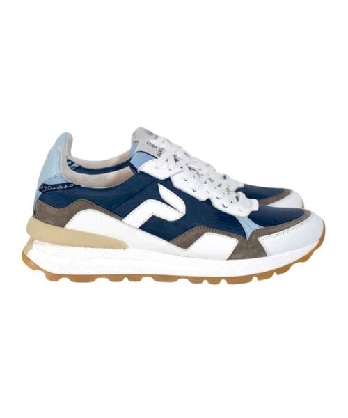 PANAFRICA Akanda - Unisex Recycling Sneaker - White/Noir/Camo/Paon/Bleu von PANAFRICA