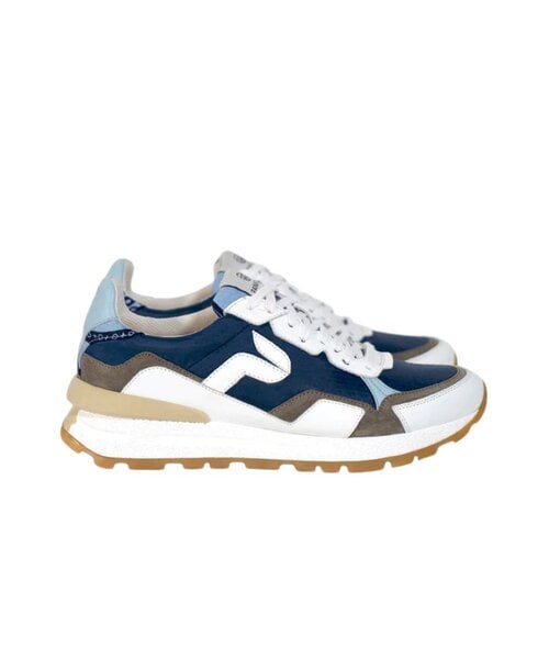 PANAFRICA Akanda - Unisex Recycling Sneaker - White/Noir/Camo/Paon/Bleu von PANAFRICA