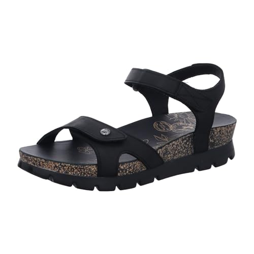 Panama Jack Damen Sulia Basics Riemchensandalen, Schwarz (Negro B2), 39 EU von Panama Jack