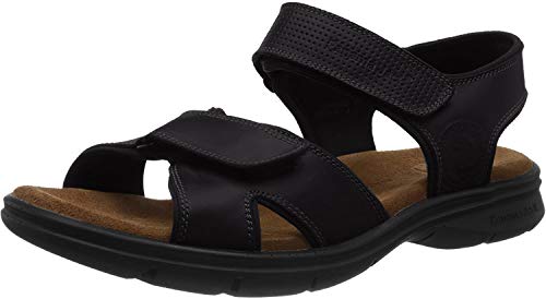 Panama Jack Herren Sanders Basics Peeptoe Sandalen, Schwarz (Negro C2), 44 EU von Panama Jack