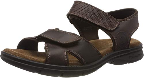 Panama Jack Herren Sanders Basics Peeptoe Sandalen, Braun Marron C1, 44 EU von Panama Jack