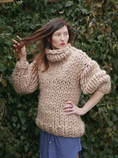 PANAPUFA 100% WOLLE chunky strickpullover PANAPUFA 100% WOLLE chunky strickpullover von PANAPUFA
