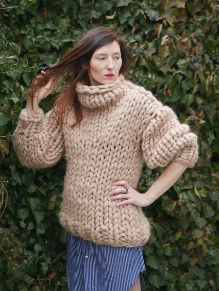 PANAPUFA 100% WOLLE chunky strickpullover PANAPUFA 100% WOLLE chunky strickpullover von PANAPUFA
