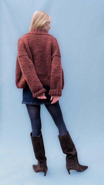 PANAPUFA Chunky Strickjacke aus Merinowolle von PANAPUFA