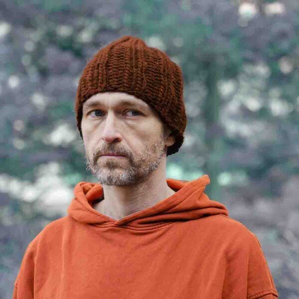 PANAPUFA Handgestrickte Chunky Beanie – 100 % Merinowolle von PANAPUFA