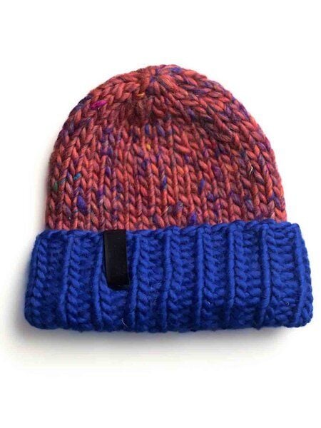 PANAPUFA Handgestrickte Chunky Beanie – Seide Merinowolle von PANAPUFA