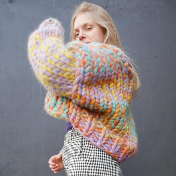 PANAPUFA Strickjacke aus dicker Wolle von PANAPUFA