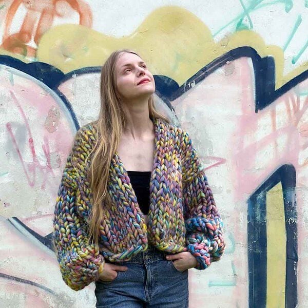 PANAPUFA Strickjacke aus dicker Wolle von PANAPUFA