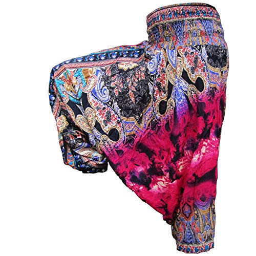 PANASIAM Aladin Batik Pants, L Batik in red von PANASIAM