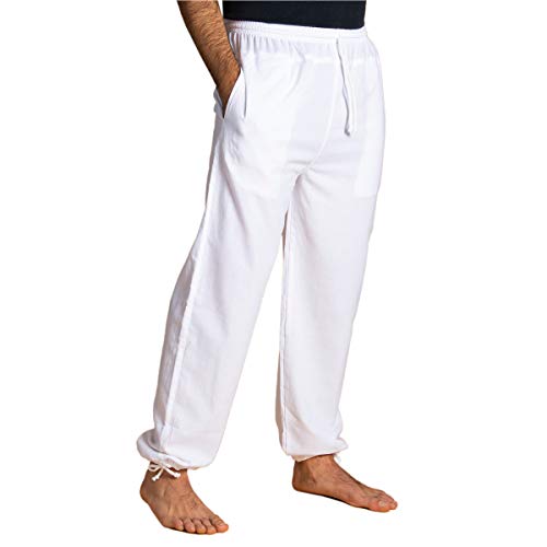 PANASIAM E'Pants Long, Cotton, White, L von PANASIAM