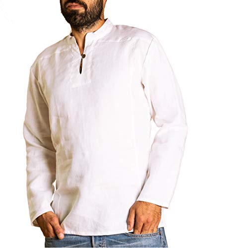 PANASIAM Shirt, Hemp, White, L, LS von PANASIAM