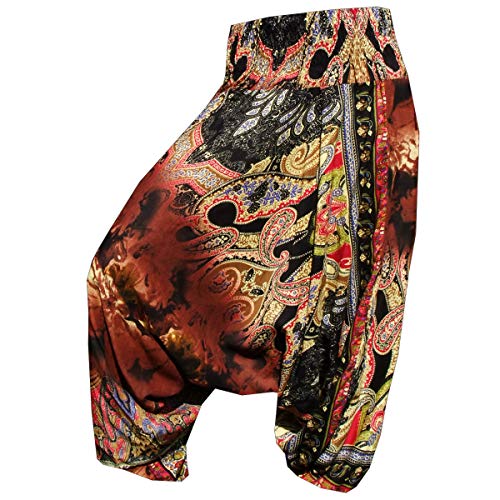 PANASIAM Aladin Batik Pants, L Batik in Brown von PANASIAM