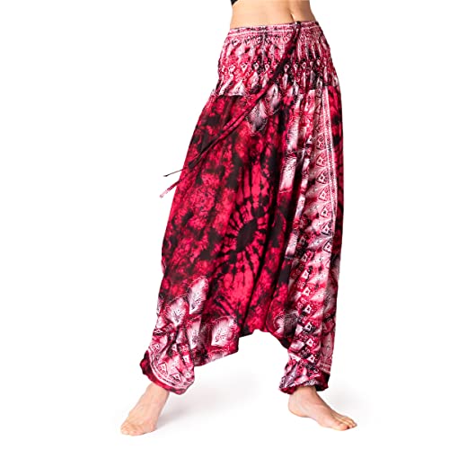 PANASIAM Aladin Batik Pants, L red von PANASIAM