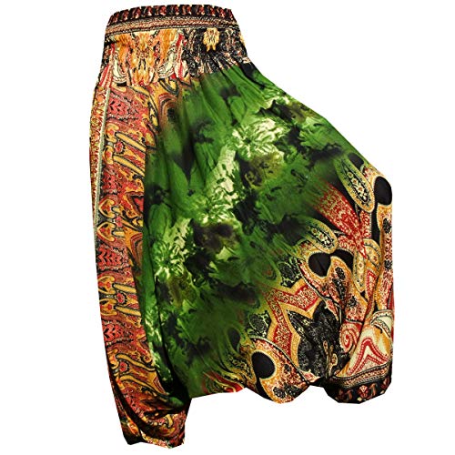 PANASIAM Aladin Batik Pants, XL Batik in Green von PANASIAM