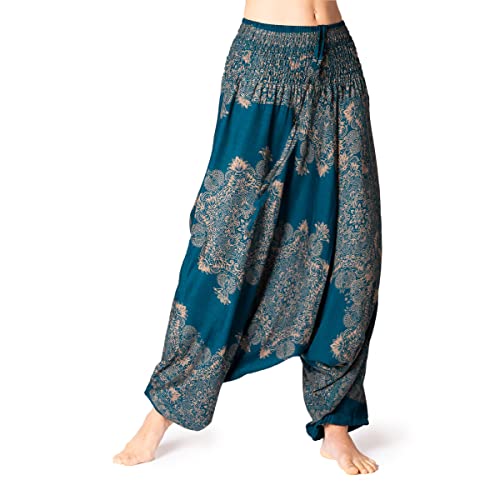 PANASIAM Aladin Pants, AeOrnament V2-Turquoise-Blue XL von PANASIAM