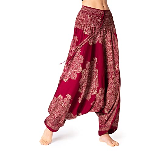 PANASIAM Aladin Pants, AeOrnament V2-bordeux red L von PANASIAM