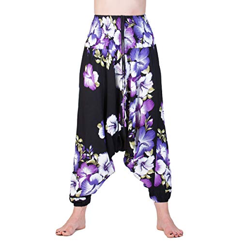 PANASIAM Aladin Pants, Hibiscus, in Violet, L von PANASIAM