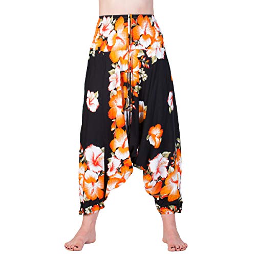 PANASIAM Aladin Pants, Hibiscus, in orange, L von PANASIAM