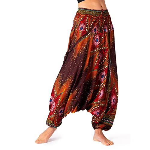 PANASIAM Aladin Pants Peacock V26 Brown red, XL von PANASIAM