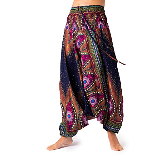 PANASIAM Aladin Pants Peacock V28 Dark Blue, L von PANASIAM