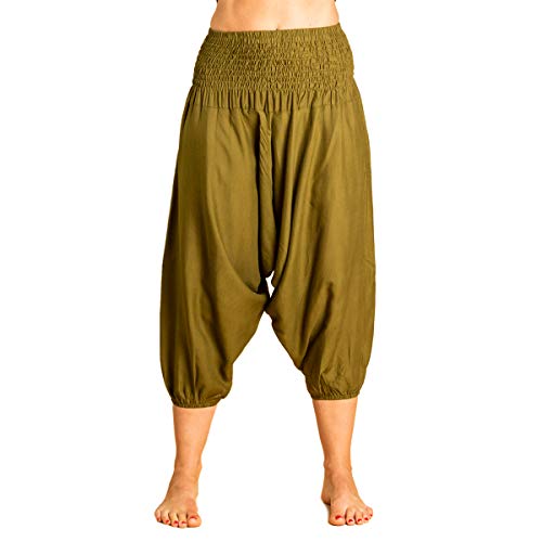 PANASIAM Aladin Pants 3/4, Plain_Olivegreen, M von PANASIAM