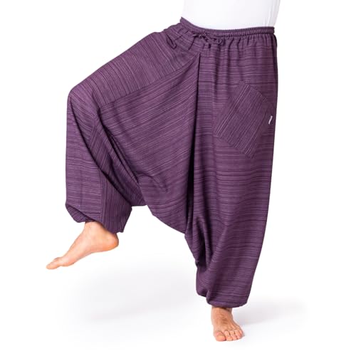 PANASIAM Aladin Pants Cotton 'Lini', Purple, XL von PANASIAM