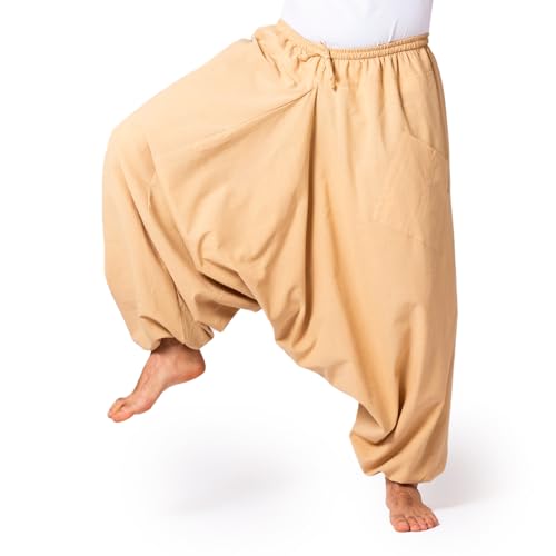 PANASIAM Aladin Pants Cotton 'Nature', beige, L von PANASIAM