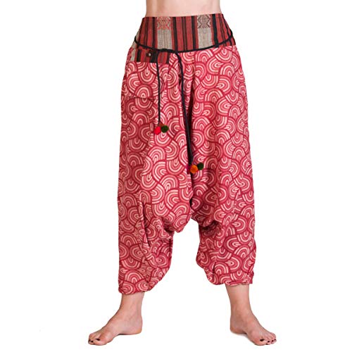 PANASIAM Aladin Pants Cotton TRAlaCotTYAla04red, M von PANASIAM