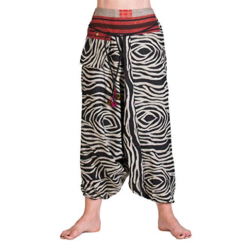 PANASIAM Aladin Pants Cotton TRAlaCotTYbw05zebra, M von PANASIAM