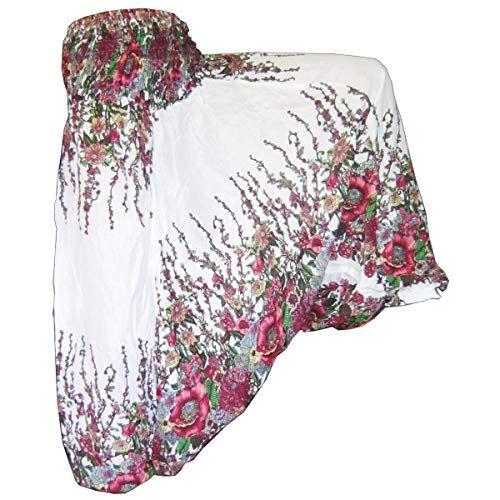 PANASIAM Aladin Pants Flower White, L von PANASIAM