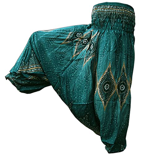 PANASIAM Aladin Pants Peacock Ae01Pcock Turquoise L von PANASIAM