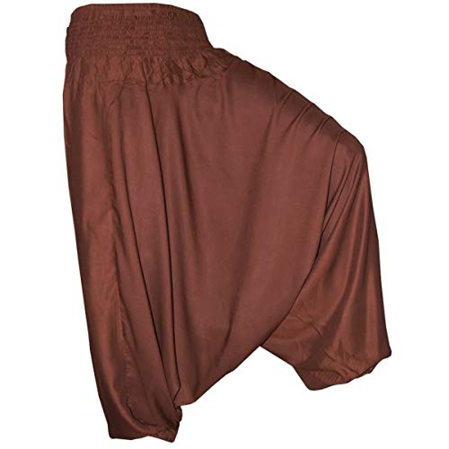 PANASIAM Aladinhose einfarbig Braun XL von PANASIAM