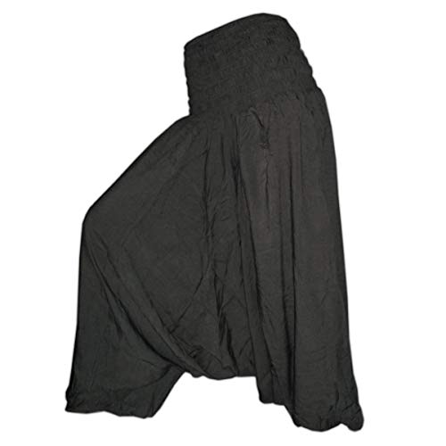 PANASIAM Aladinhose einfarbig Dunkel Grau M von PANASIAM