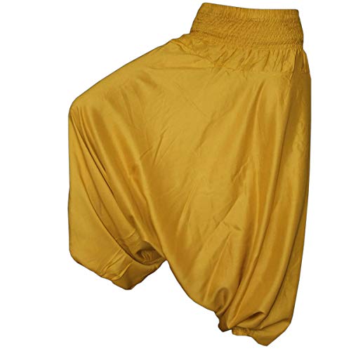 PANASIAM Aladinhose einfarbig golden XL von PANASIAM
