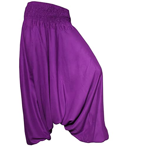PANASIAM Aladinhose einfarbig Lila XL von PANASIAM