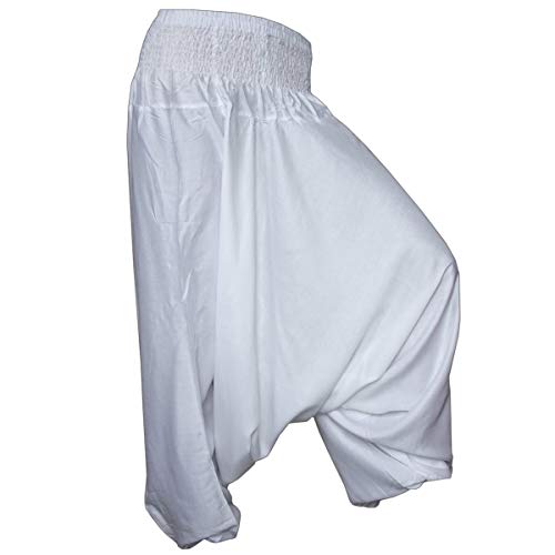 PANASIAM Aladin Pants Plain White, L von PANASIAM